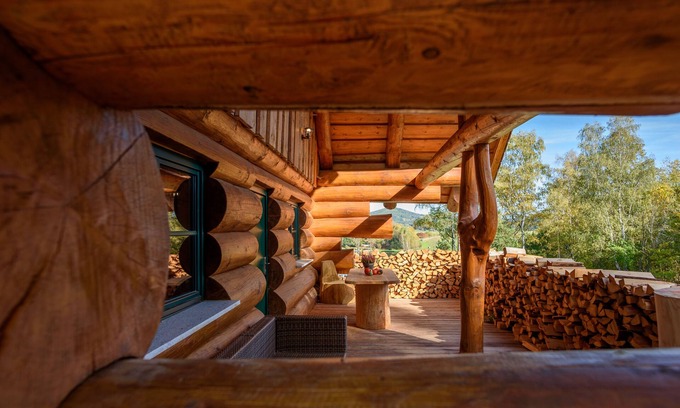 Kaplice Ski Chalet | Das neu Gebaute Blockhaus, Befindet Sich in Wunderschöner Landschaft