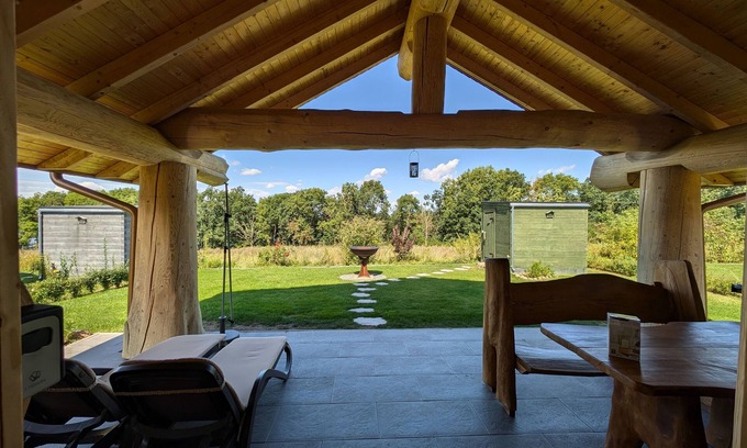 Gross Nemerow Cabin | Log Cabins Naturstamm Ferienhaus Müritz 12 - Feriendorf Tollensesee