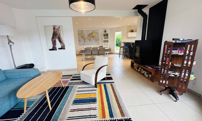 Marigny House | Detached house with panoramic terrace at Lake Chalain