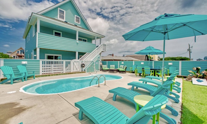 Buxton House | Dog-friendly home with private pool, hot tub, ocean view, & high-speed WiFi