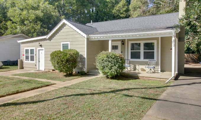 Shelby House | Dog-Friendly Shelby Home with Private Yard and Hot Tub