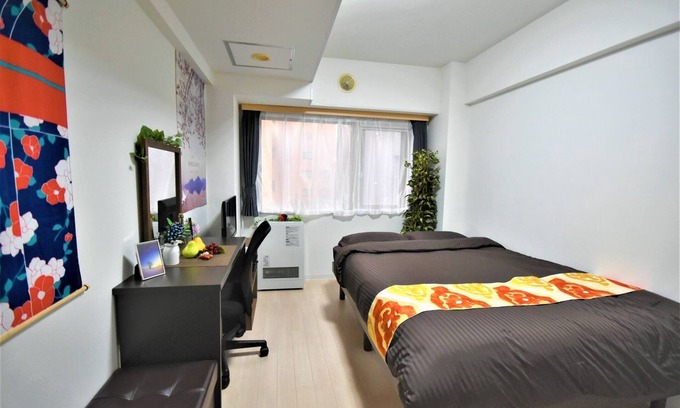 Shiroishi Apartment | Double Bedroom B 3 minutes walk from Shiroishi Sub - 403/Sapporo Hokkaidō