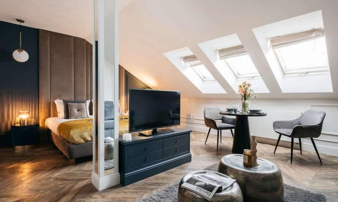 Stare Miasto Apartment | Double room with a Old Town view