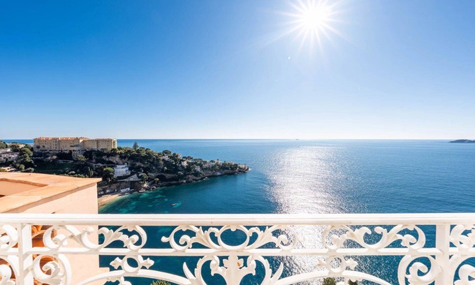 Cap d'Ail Condo | Dreaming 2-beds Apartment With Panoramic Sea View
