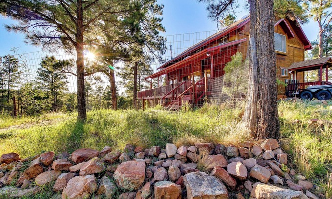 Show Low Cabin | Dreamy Deck: Show Low Cabin on Over 2 Acres!