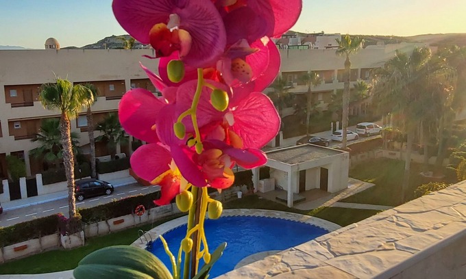 Las Herrerias Apartment | Duplex penthouse with private pool and sea views!