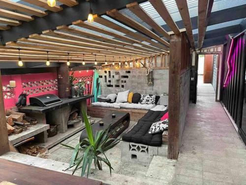 Bowentown House | Electric Waihi Beach House - family & dog friendly, close to beach, pool table, outdoor fire room, skate ramp