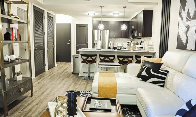 Midtown Apartment | Enjoy luxury and comfort in our stylish 1-bedroom,