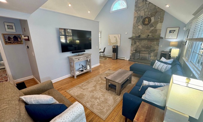 Brewster House | Enjoy the charm of this Cape Cod getaway; coastal elegance meets modern comfort and tranquility.