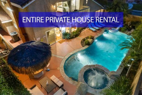 Rancho San Diego House | Entire Private 4-BR w Pool, Hot Tub, King Bed, Garage, Available Now