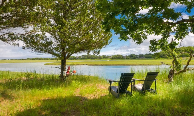 East Sandwich House | Escape to The Hideaway in East Sandwich fronting on Scorton Creek and tidal marsh!