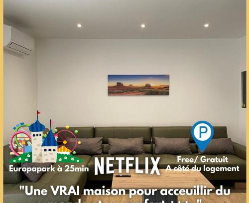 Friesenheim House | Europapark à 11km Maison Soleil climatisé