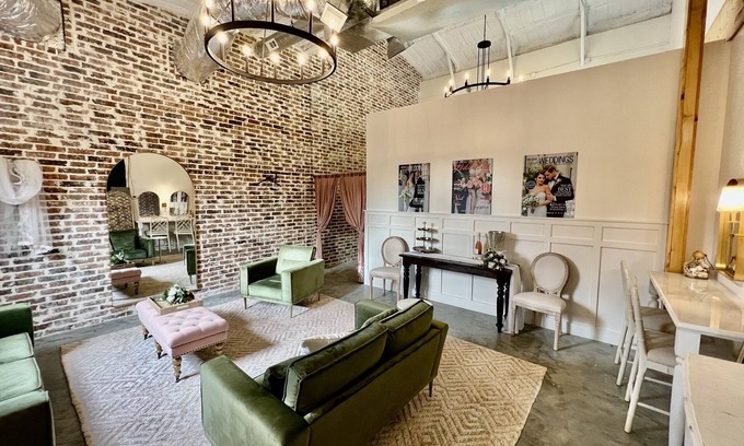 Princeton House | Events barn with bridal suite + separate grooms den/game room.