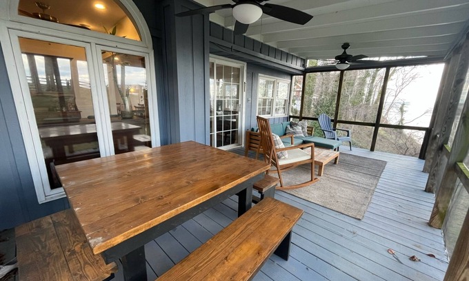 Chesapeake Beach Cottage | Expansive Chesapeake Bay Views are amazing at this peaceful bluff-side cottage.