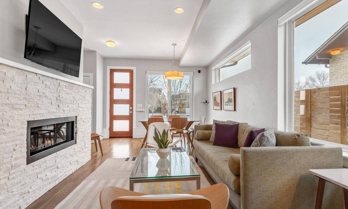 Congress Park House | Exquisite Luxury Cherry Creek Mid Century Modern Townhouse with Rooftop Deck!