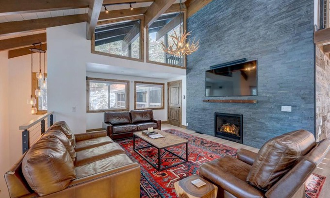 Incline Village Apartment | Extra Spacious 2BR Cabin w Office and Outdoor Deck