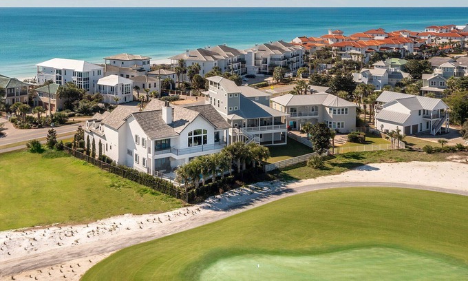 Santa Rosa Beach House | Fairway to Heaven - Custom 30A Home, Golf Cart, Bikes, Private Pool, Theater!
