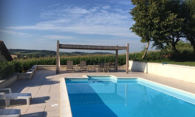 Lusignac House | Family holiday home in the Dordogne with pool and great views sleeps 4