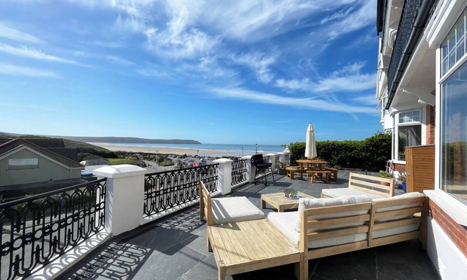 Woolacombe Apartment | Family home overlooking Woolacombe Beach, designed for fun, sun and surf.