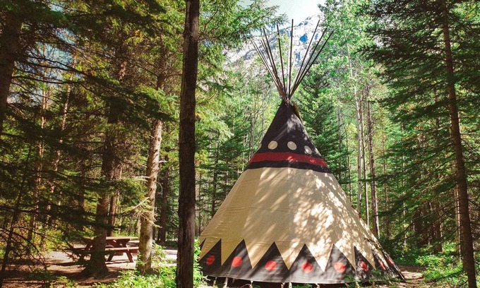 Kananaskis RV Rental | Family Tipi Riverside