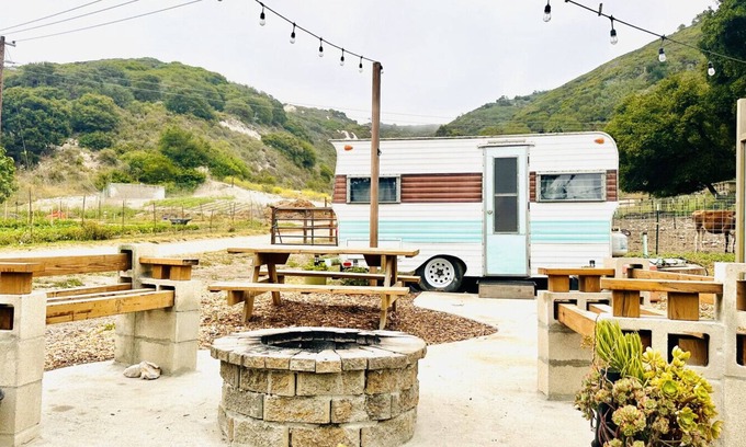 Lompoc House | Farmstay in Vintage Remodeled Camper