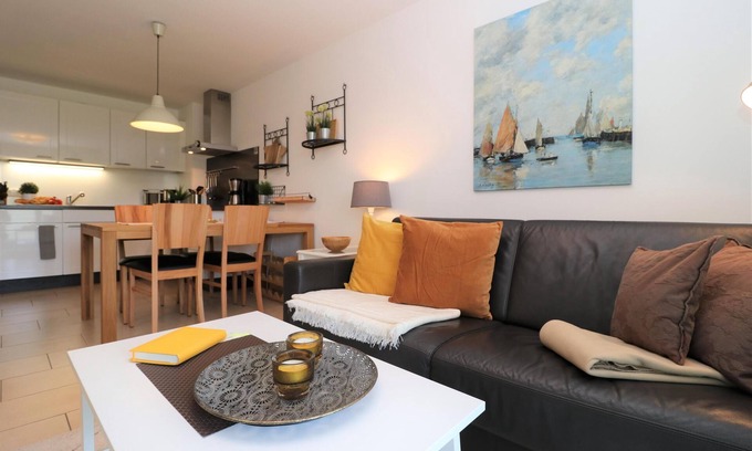 Ostseebad Dierhagen Apartment | Ferienwohnung mit Balkon und Fahrräder Direkt Hinter dem Deich