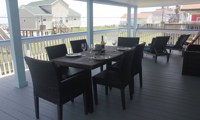 Bermuda Beach House | Few Steps from beach, fabulous view from ginormous gated deck!