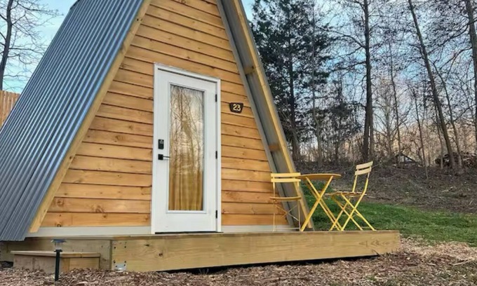 Travelers Rest Cabin | Field Trip Unit 23 A-Frame/Cozy A-Frame with private fire pit