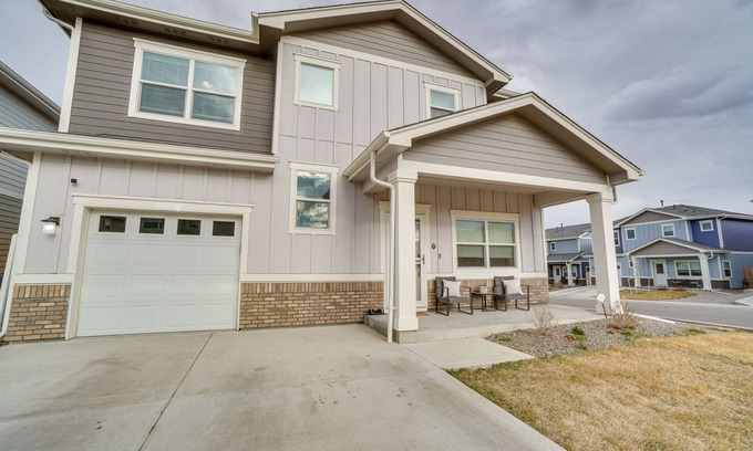 Dupont House | Fire Pit & Shuffleboard: Suburban Denver Home