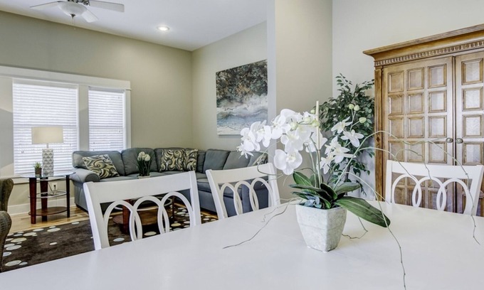 South Haven Condo | Fire Pit Table, 2 Blocks to Kids Corner Park & South Beach Blue Stairs