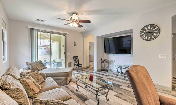Marley Park Cottage | Fire Table, Grill: Surprise Cottage w/Pool Access