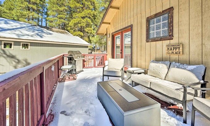 Mountainaire Cabin | Flagstaff Cabin w/ Fire Box, Near Downtown!