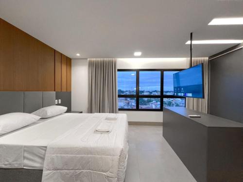 Santa Fe Apartment | Flat Moderno e Amplo ao Lado do Shopping CG