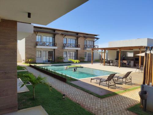 Caueira Apartment | Flat Praia da Caueira - Flat com piscina a 100m da praia