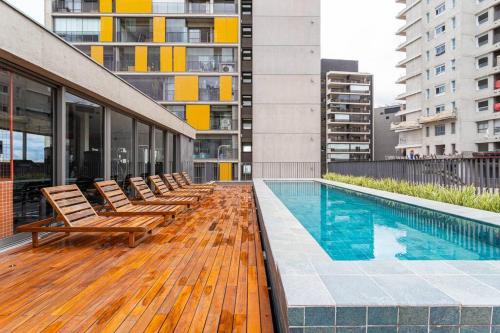 Sao Paulo Apartment | Flat Wi-Fi 290m Metro Vila Madalena - SP