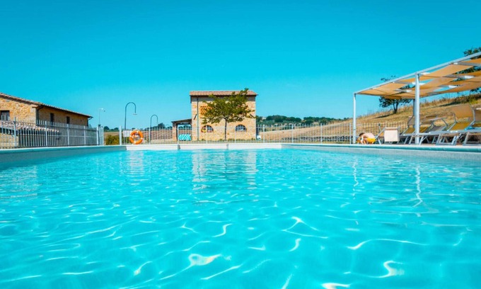 Pomarance Apartment | Flat with private veranda,shared pool,quiet location for a relaxing holiday,sl 6