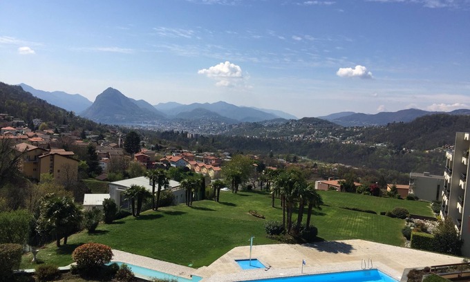 Cadro Apartment | FROM PRIVATE - Lugano Grande Vista - Apartment in Residence Cadro Panoramica