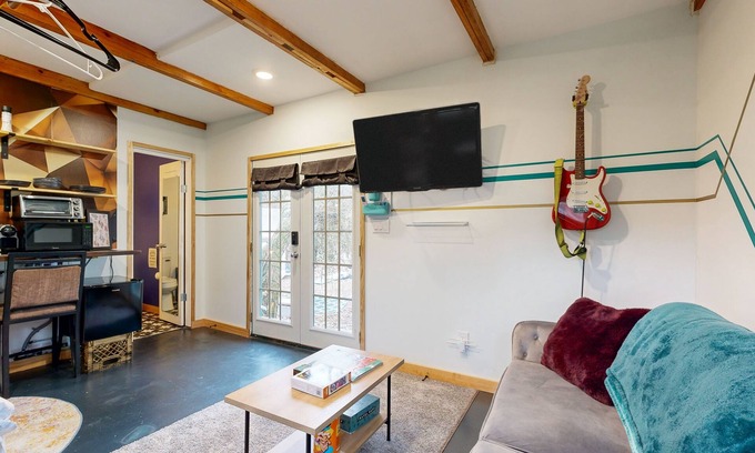 Nashville House | Fun, musical guest house with disco ball, lovely yard, & firepit - near airport