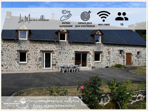 Ambrieres-les-Vallees House | Gîte La Mancellière - Maison familiale 12pers, grand jardin, jeux & pétanque - Pleine nature