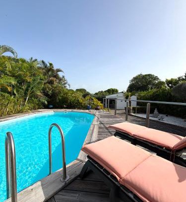 Campeche House | Gîtes Les Bienheureux - Piscine, Hamak, Terrasse