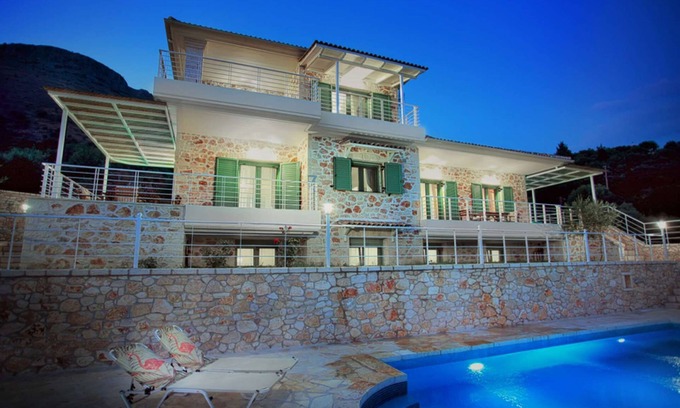 Igoumenitsa House | Galini - Luxury Villa for 8 people with panorama view with pool
