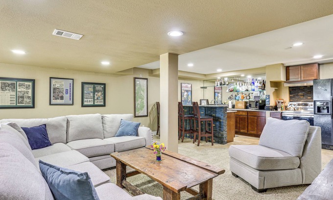 Highlands Ranch Apartment | Game Room, Home Gym & Deck: Littleton Apartment