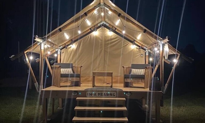 Navasota RV Rental | Glamping Resort Tent on a Honey Farm