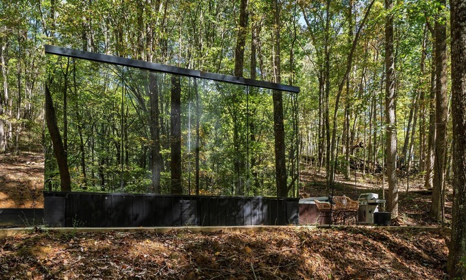 Laurelville House | Glass Home with fire pit + hot tub