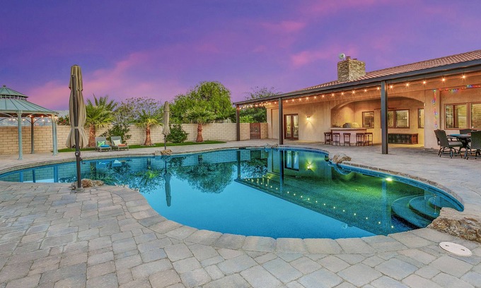 Desert Hot Springs House | Gold Mine Ranch: Pool, Poker Table, Horse Stables, Large Lot!