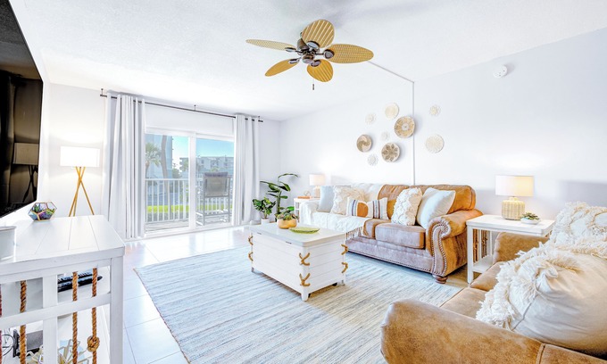 Port Canaveral Condo | Gorgeous Cocoa Beach Getaway w/Pool, Tennis & Steps from the Pier!