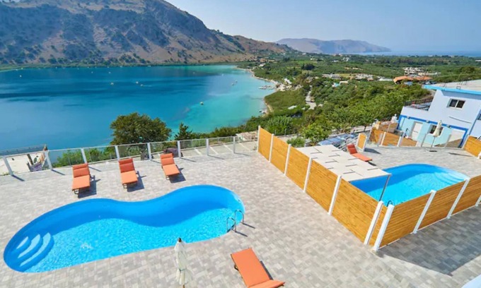 Kavallos Villa | Gorgeous Lake Kournas Villa★Brand New Private Pool