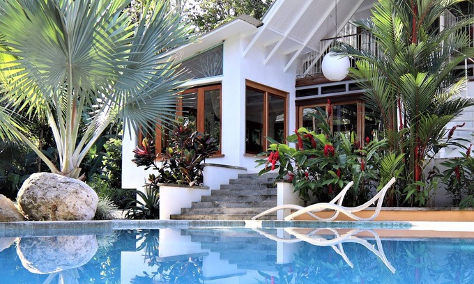 Chiguata House | Gorgeous Pool + Gardens Steps from the Beach-Ideal Group or Family Getaway