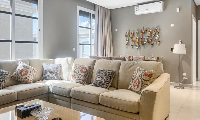 Riyadh Apartment | GR Premium- Cozy apartment in Rabi w/ Garden view