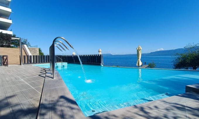 Pucon Apartment | Gran departamento de Lujo en primera línea en PUCON, acceso directo al Lago